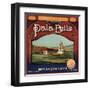 Pala Bells Brand - Bryn Mawr, California - Citrus Crate Label-Lantern Press-Framed Art Print