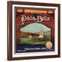 Pala Bells Brand - Bryn Mawr, California - Citrus Crate Label-Lantern Press-Framed Art Print