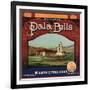 Pala Bells Brand - Bryn Mawr, California - Citrus Crate Label-Lantern Press-Framed Art Print