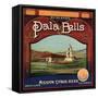 Pala Bells Brand - Bryn Mawr, California - Citrus Crate Label-Lantern Press-Framed Stretched Canvas
