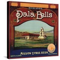 Pala Bells Brand - Bryn Mawr, California - Citrus Crate Label-Lantern Press-Stretched Canvas