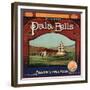 Pala Bells Brand - Bryn Mawr, California - Citrus Crate Label-Lantern Press-Framed Premium Giclee Print