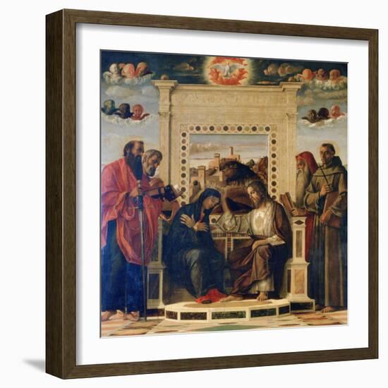 'Pala Di Pesaro' Altarpiece, C1474-Giovanni Bellini-Framed Giclee Print