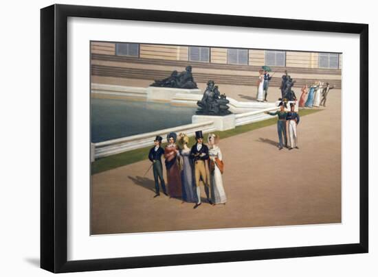 Palace and Gardens of Versailles-John Vanderlyn-Framed Art Print