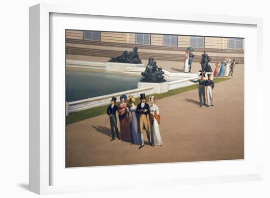 Palace and Gardens of Versailles-John Vanderlyn-Framed Art Print