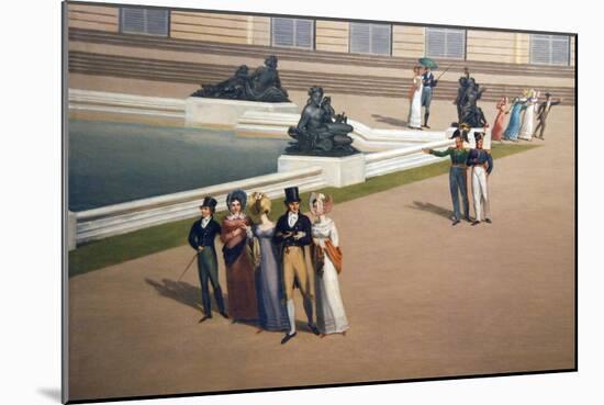 Palace and Gardens of Versailles-John Vanderlyn-Mounted Art Print