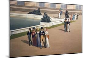 Palace and Gardens of Versailles-John Vanderlyn-Mounted Art Print