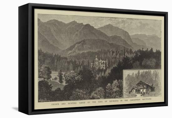 Palace and Hunting Lodge of the King of Roumania in the Carpathian Mountains-William Henry James Boot-Framed Stretched Canvas