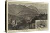 Palace and Hunting Lodge of the King of Roumania in the Carpathian Mountains-William Henry James Boot-Stretched Canvas