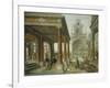 Palace Architecture with Pedestrians, 1596-Hans Vredeman de Vries-Framed Giclee Print