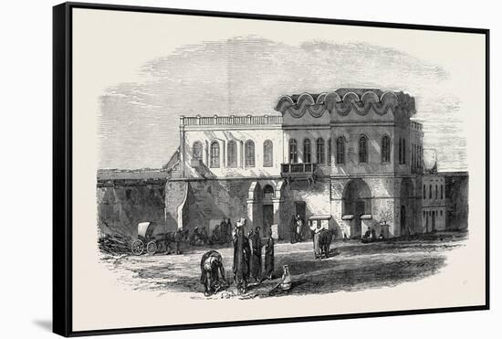 Palace at Alexandria to Be Used as the Office for the Transit of British Troops Egypt 1867-null-Framed Stretched Canvas