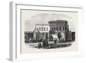 Palace at Alexandria to Be Used as the Office for the Transit of British Troops Egypt 1867-null-Framed Giclee Print