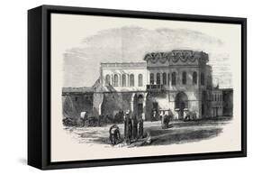 Palace at Alexandria to Be Used as the Office for the Transit of British Troops Egypt 1867-null-Framed Stretched Canvas