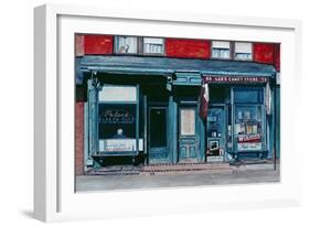 Palace Barber Shop and Lee's Candy Store, Staten Island, New York, 1985-Anthony Butera-Framed Giclee Print