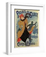 Palace De Glace-Jules Chéret-Framed Art Print