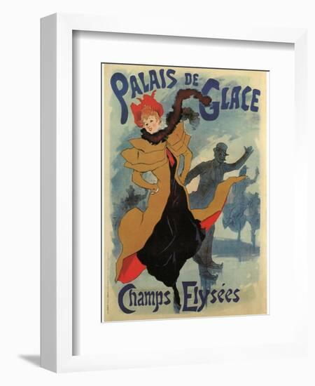 Palace De Glace-Jules Chéret-Framed Art Print