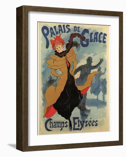 Palace De Glace-Jules Chéret-Framed Art Print