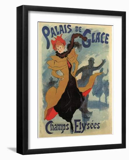 Palace De Glace-Jules Chéret-Framed Art Print