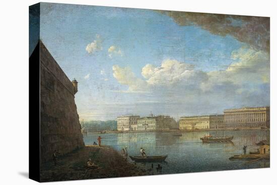 Palace Embankment as Seen from the Peter and Paul Fortress, 1794-Fyodor Yakovlevich Alexeyev-Stretched Canvas