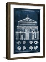 Palace Facade Blueprint I-Vision Studio-Framed Art Print