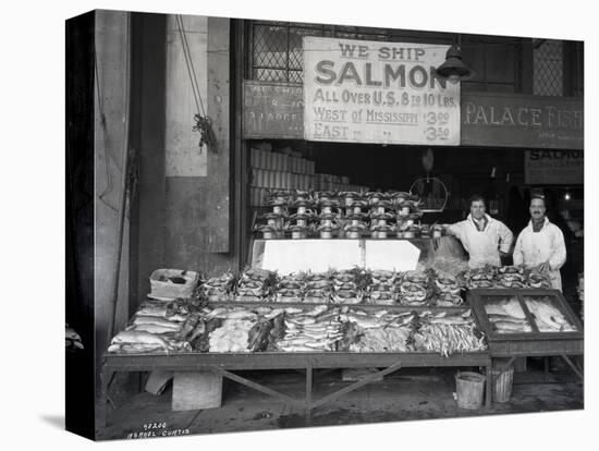 Palace Fish Market, Seattle, 1925-Asahel Curtis-Stretched Canvas