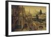 Palace Gardens with Poor Lazarus-Hans Vredeman de Vries-Framed Art Print