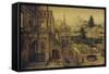 Palace Gardens with Poor Lazarus-Hans Vredeman de Vries-Framed Stretched Canvas