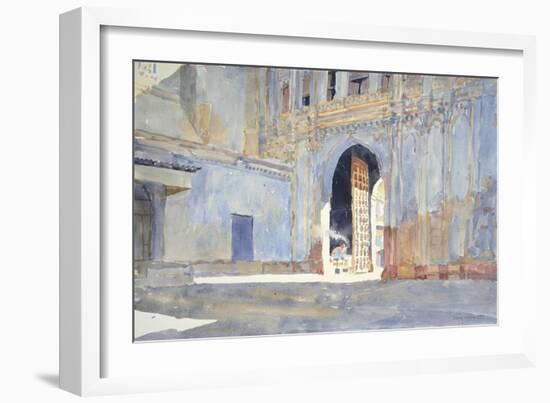 Palace Gate, Gujarat-Lucy Willis-Framed Giclee Print