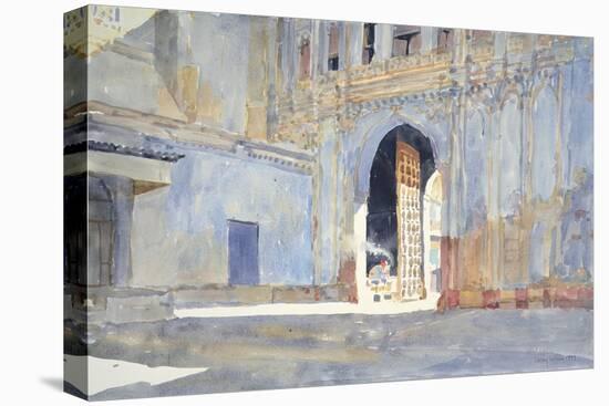 Palace Gate, Gujarat-Lucy Willis-Stretched Canvas