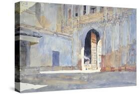 Palace Gate, Gujarat-Lucy Willis-Stretched Canvas