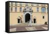 Palace Guard, Palais Princier, Monaco-Ville, Monaco, Europe-Amanda Hall-Framed Stretched Canvas