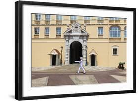 Palace Guard, Palais Princier, Monaco-Ville, Monaco, Europe-Amanda Hall-Framed Photographic Print