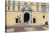 Palace Guard, Palais Princier, Monaco-Ville, Monaco, Europe-Amanda Hall-Stretched Canvas