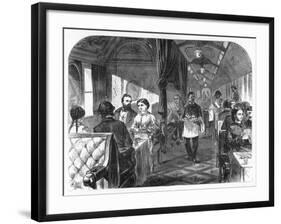 Palace Hotel Car, Union Pacific Railroad, C1870-AR Ward-Framed Giclee Print