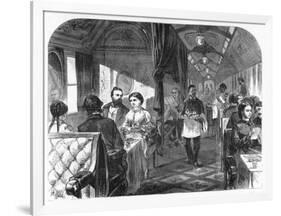 Palace Hotel Car, Union Pacific Railroad, C1870-AR Ward-Framed Giclee Print