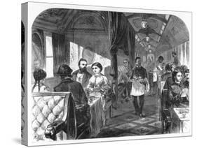 Palace Hotel Car, Union Pacific Railroad, C1870-AR Ward-Stretched Canvas