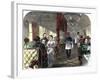 Palace Hotel Dining Car on the Union Pacific Railroad, 1869-null-Framed Giclee Print