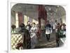 Palace Hotel Dining Car on the Union Pacific Railroad, 1869-null-Framed Giclee Print