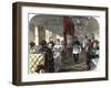 Palace Hotel Dining Car on the Union Pacific Railroad, 1869-null-Framed Giclee Print