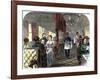Palace Hotel Dining Car on the Union Pacific Railroad, 1869-null-Framed Giclee Print