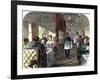 Palace Hotel Dining Car on the Union Pacific Railroad, 1869-null-Framed Giclee Print