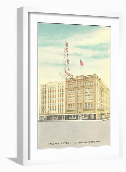 Palace Hotel, Missoula, Montana-null-Framed Art Print