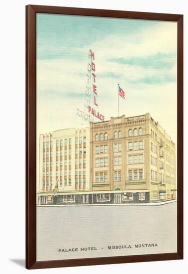 Palace Hotel, Missoula, Montana-null-Framed Art Print