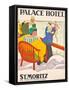 'Palace Hotel St. Moritz'. 1920-Emil Cardinaux-Framed Stretched Canvas