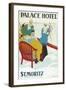 Palace Hotel, St. Moritz, Switzerland-Found Image Press-Framed Giclee Print