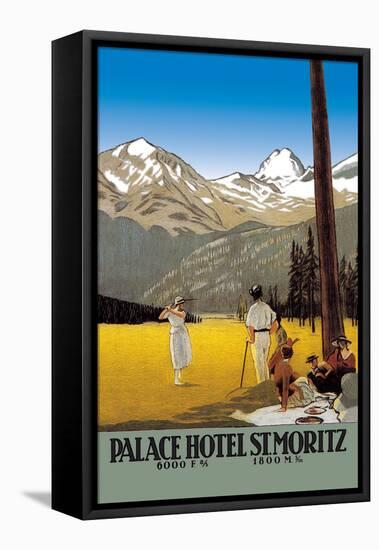 Palace Hotel St. Moritz-null-Framed Stretched Canvas