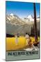 Palace Hotel St. Moritz-null-Mounted Art Print