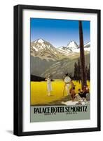 Palace Hotel St. Moritz-null-Framed Art Print