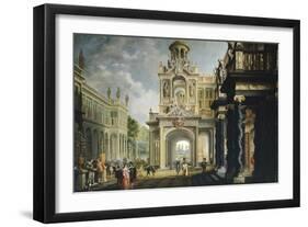 Palace in Large Garden, 1640-Dirk Van Delen-Framed Giclee Print