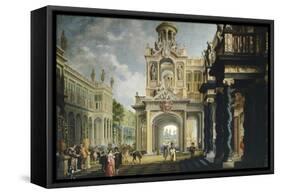 Palace in Large Garden, 1640-Dirk Van Delen-Framed Stretched Canvas